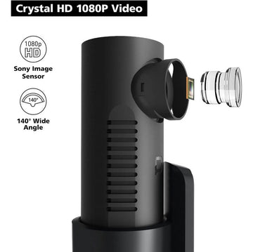 nonda ZUS Smart Dash Cam with ZUS App 1080P HD Video 140° Wide Angle G-Sensor Enhanced Night Vision Loop Recording Auto Incident Detection - Imported from UK